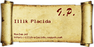 Illik Placida névjegykártya